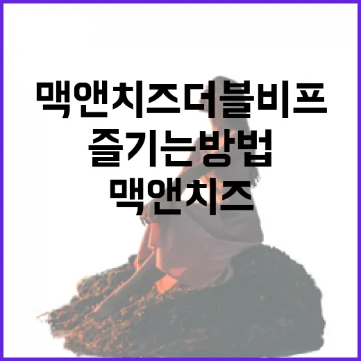 맥앤치즈 더블비프를 맛있게 즐기는 방법 - 요약