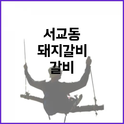 서교동에서 돼지갈비 제대로 즐기는 방법 - 요약