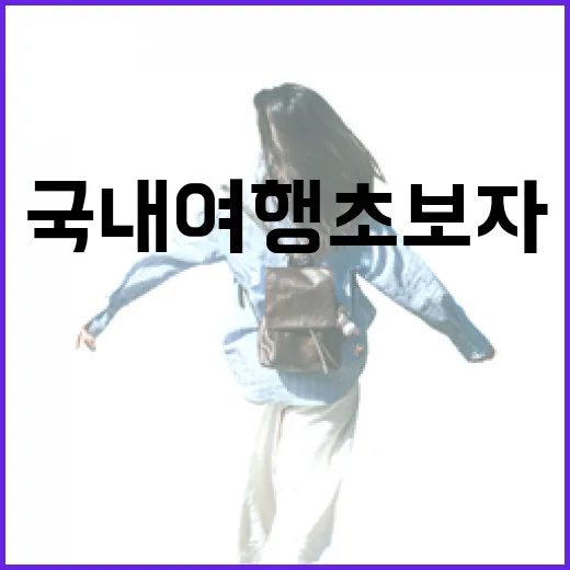 국내여행 초보자를 위한 알찬 여행 팁 - 요약
