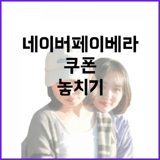 네이버페이 베라 쿠폰 잘 쓰는 방법, 놓치기 쉬운 조건까지 챙기기 - 요약