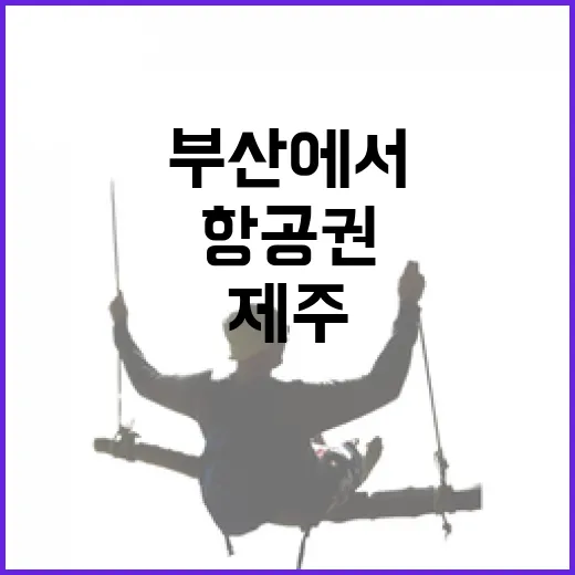 부산에서 제주까지, 항공권만 잘 골라도 여행 분위기가 달라졌던 이야기 - 요약