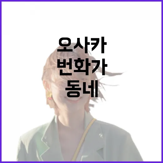 오사카비행기 타고 번화가를 비껴 걸어봤더니 보인 동네들 - 요약