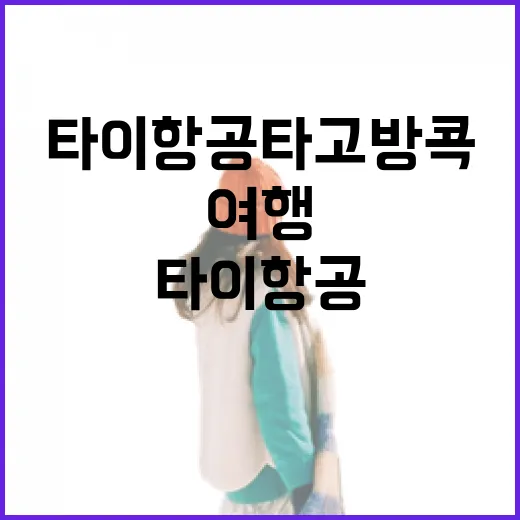 타이항공 타고 방콕 골목 여행을 시작해봤더니 남은 것들 - 요약