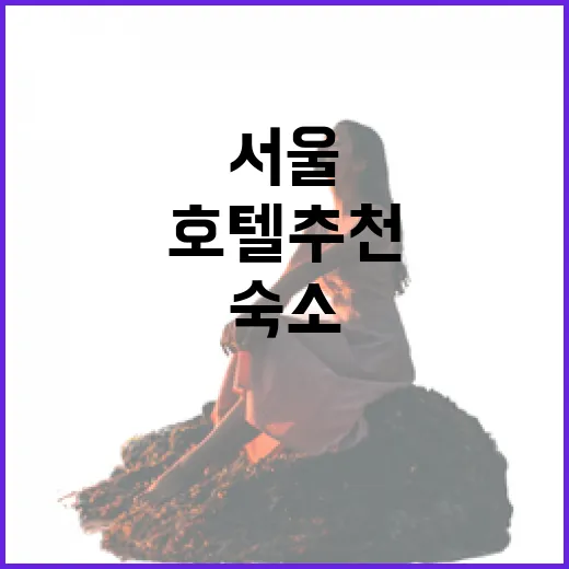 서울호텔추천 검색하다가 조용한 동네 숙소만 골라 묵어봤더니 - 요약