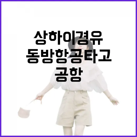 동방항공 타고 상하이 경유해봤더니, 공항 밖 작은 동네가 더 오래 남았다 - 요약