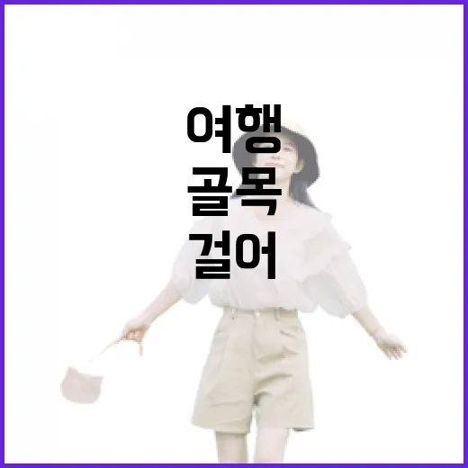 사람 적은 골목만 골라 걸어봤더니 여행이 조금 조용해졌다 - 요약