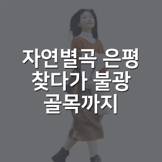 자연별곡 은평 찾다가 불광 골목까지 걸어본 날 - 요약