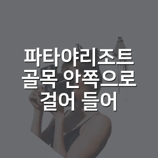 파타야리조트 골목 안쪽으로 걸어 들어가 봤더니 조용한 하루가 남았다 - 요약