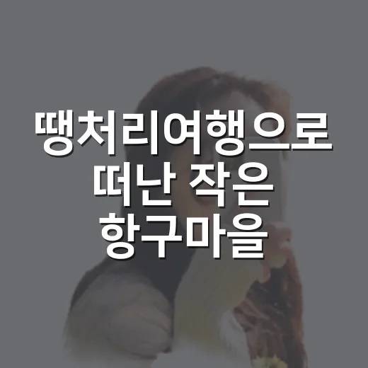 땡처리여행으로 떠난 작은 항구마을, 싸게 갔다가 오래 걷고 온 이야기 - 요약