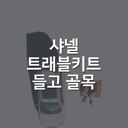 샤넬 트래블키트 들고 골목 여행을 해봤더니, 짐보다 기분이 먼저 가벼워졌다 - 요약