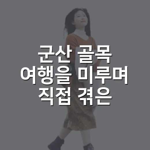 군산 골목 여행을 미루며 직접 겪은 트립닷컴환불 이야기 - 요약