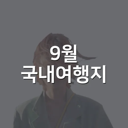 9월 국내여행지, 유명한 곳 옆 골목만 골라 걸어봤더니 남은 장면들 - 요약