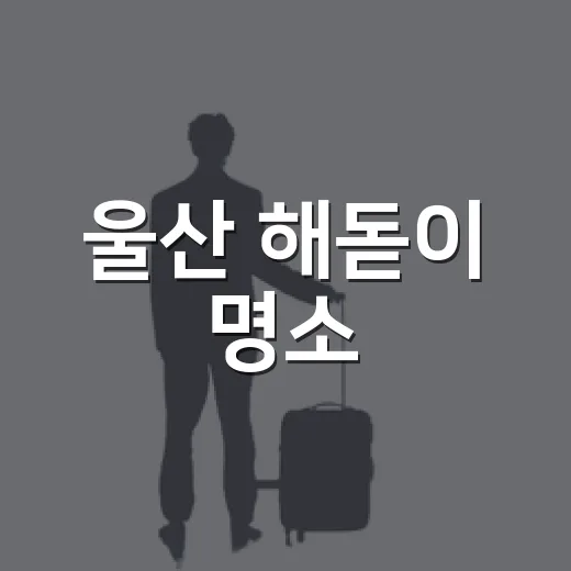 울산 해돋이 명소, 사람 적은 바다만 골라 새벽에 걸어본 후기 - 요약