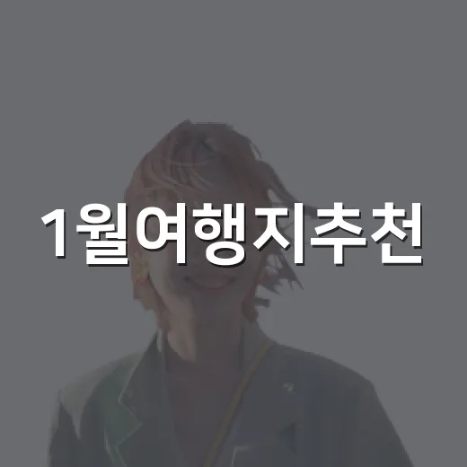 1월여행지추천, 조용한 동네만 골라 걸어봤더니 남은 장면들 - 요약