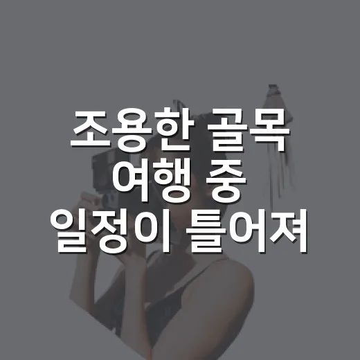 조용한 골목 여행 중 일정이 틀어져 트립닷컴환불을 직접 받아본 이야기 - 요약