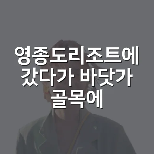 영종도리조트에 갔다가 바닷가 골목에 더 오래 머물렀다 - 요약