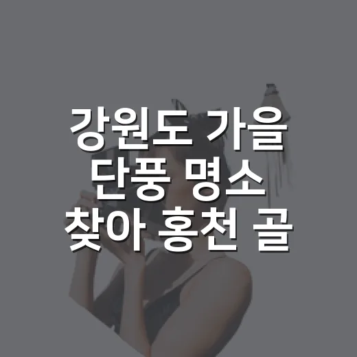 강원도 가을 단풍 명소 찾아 홍천 골짜기를 걸었다 - 요약