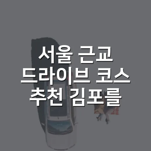서울 근교 드라이브 코스 추천 김포를 천천히 돌아봤더니 - 요약