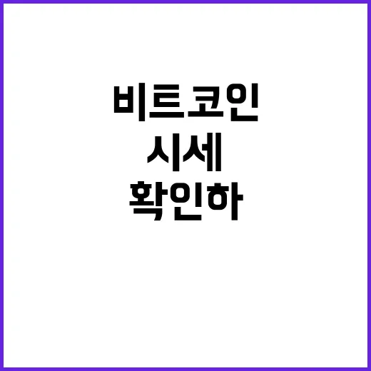 비트코인시세 확인하는 방법, 초보자는 이렇게 보면 덜 흔들립니다 - 요약
