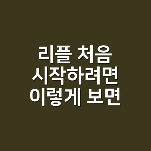 리플 처음 시작하려면 이렇게 보면 됩니다: XRP 기본 개념부터 체크 포인트까지 - 요약