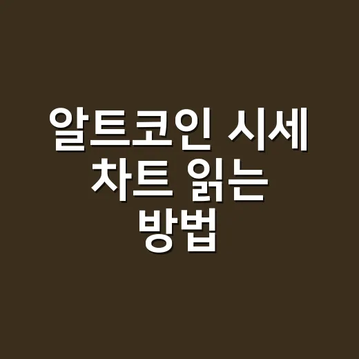 알트코인 시세 차트 읽는 방법, 초보자는 이렇게 보면 덜 흔들립니다 - 요약