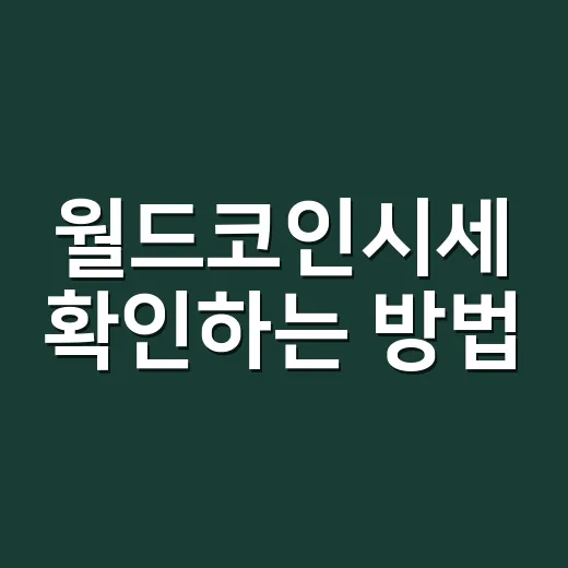 월드코인시세 확인하는 방법: 초보자가 가격 흔들림 읽는 법 - 요약