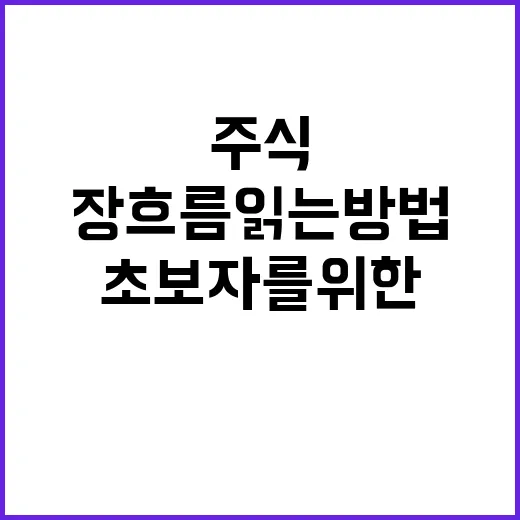 초보자를 위한 주식장 흐름 읽는 방법 - 요약