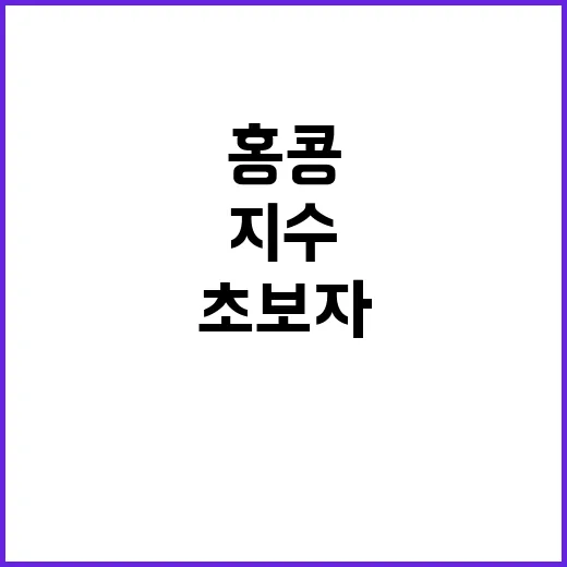 홍콩H지수 이해하는 방법, 초보자는 이렇게 보면 편해요 - 요약