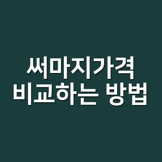 써마지가격 비교하는 방법, 300샷·600샷 예산은 이렇게 잡으세요 - 요약