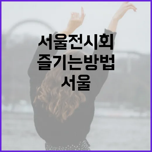 서울 전시회를 최대한 즐기는 방법 - 요약