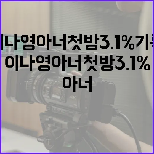 이나영 아너 첫방 3.1% 기록하는 방법 - 요약