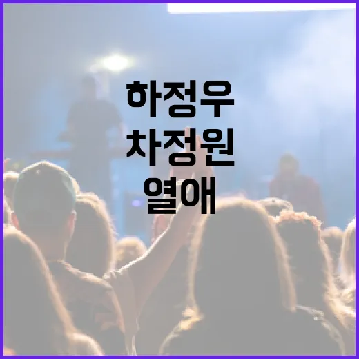 하정우와 차정원의 열애 소식, 알아야 할 모든 것 - 요약