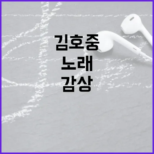 김호중의 노래를 더 깊이 감상하는 방법 - 요약