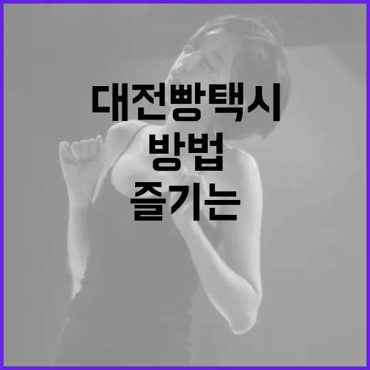 대전 빵택시 즐기는 방법: 맛집 투어 꿀팁 - 요약