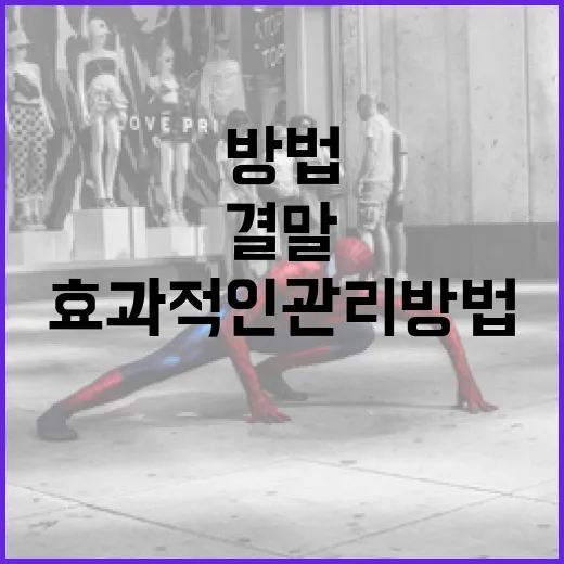 내가 사는 피부 결말을 위한 효과적인 관리 방법 - 요약