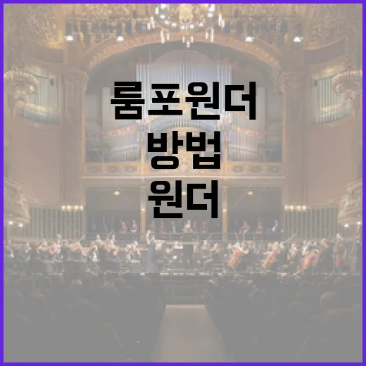 룸포원더를 최대한 활용하는 방법 - 요약
