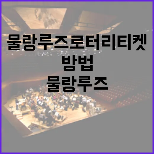 물랑루즈 로터리티켓…