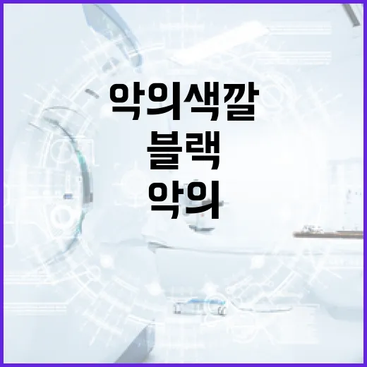 블랙의 매력, 악의 색깔이 가진 힘 - 요약