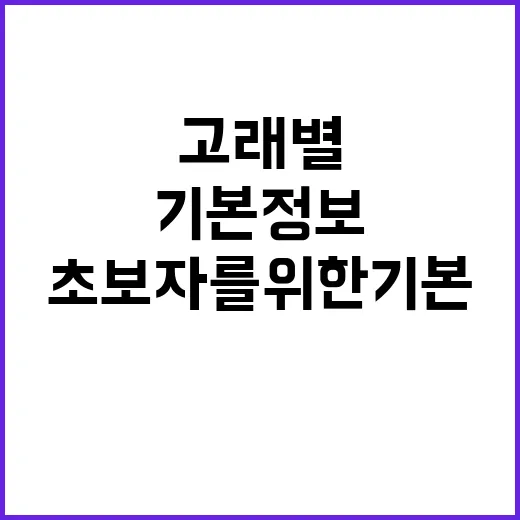 고래별의 매력: 초보자를 위한 기본 정보 - 요약