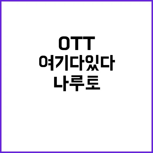 나루토를 OTT로 즐기는 방법, 여기 다 있다! - 요약