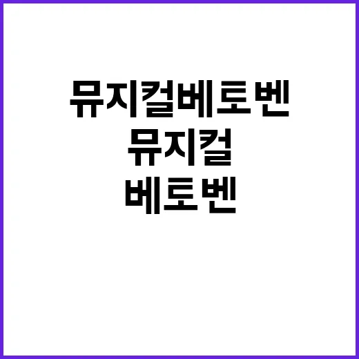 뮤지컬 베토벤을 제대로 즐기는 방법 - 요약