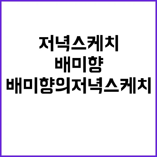 배미향의 저녁스케치로 하루 마무리하기