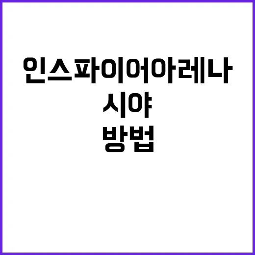 인스파이어 아레나에서 시야를 확장하는 방법 - 요약