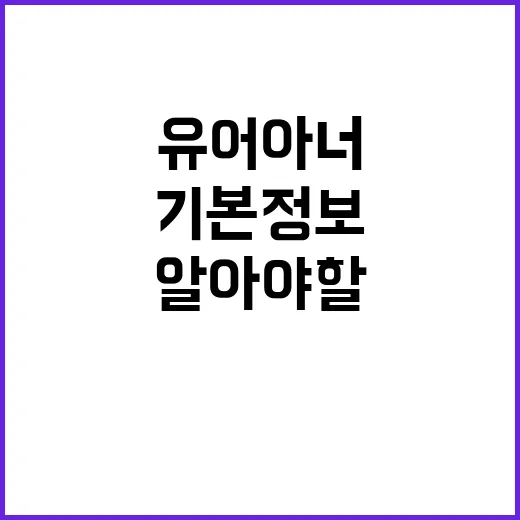 유어아너에 대해 알아야 할 기본 정보 - 요약