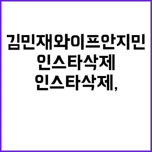 김민재 와이프 안지민의 인스타 삭제, 그 속사정은? - 요약