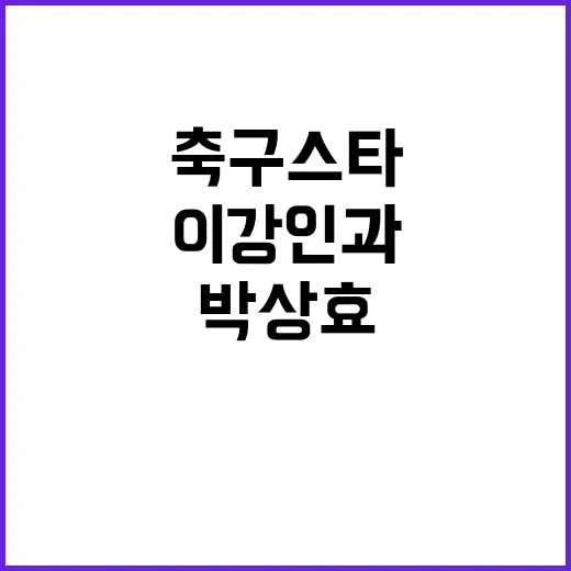 이강인과 박상효: 두 축구 스타의 매력 포인트 - 요약