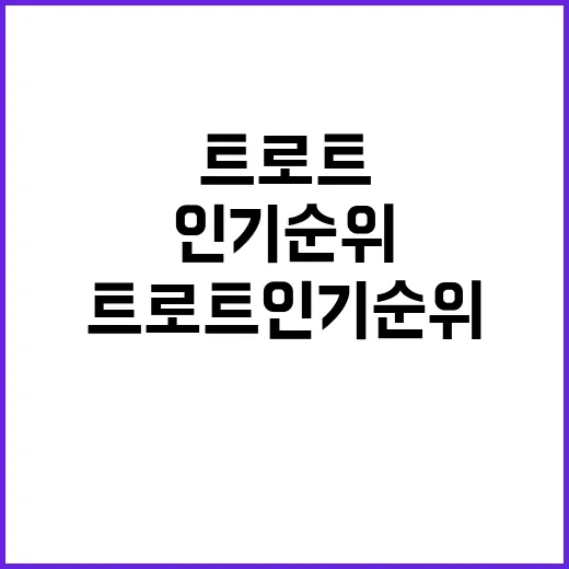 트로트 인기순위 알아보기! 요즘 대세는 누구? - 요약