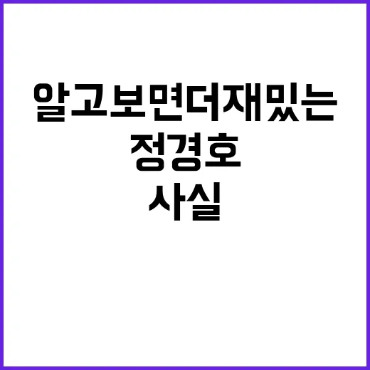정경호 엄마의 특별한 이야기, 알고 보면 더 재밌는 사실들 - 요약