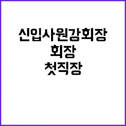 신입사원 강회장 8회: 첫 직장 생활에 필요한 팁 - 요약