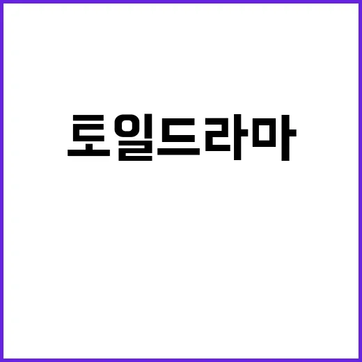토일드라마는 왜 주말마다 화제의 중심에 설까요? - 요약